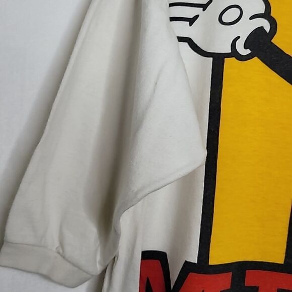 Vintage 80s Mickey & Co 3/4 Sleeve Mickey Mouse Shirt Size Medium - Picture 4 of 6